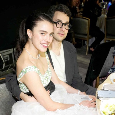 The American actress Margaret Qualley and Jack Antonoff at Critics Choice Awards.